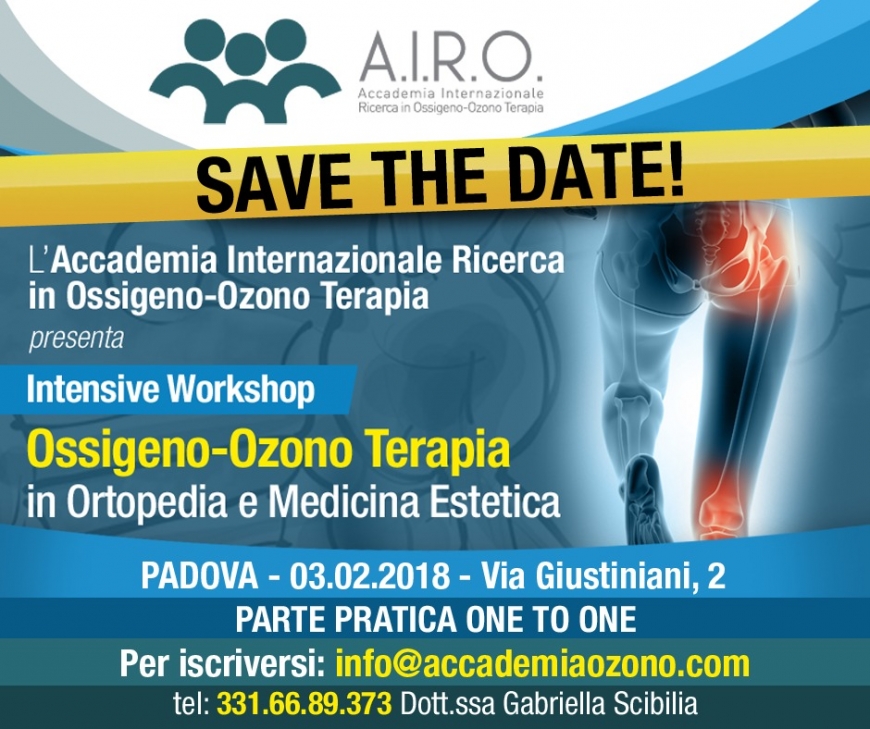 Febbraio: IWS a Padova su OOT in Ortopedia e Medicina Estetica
