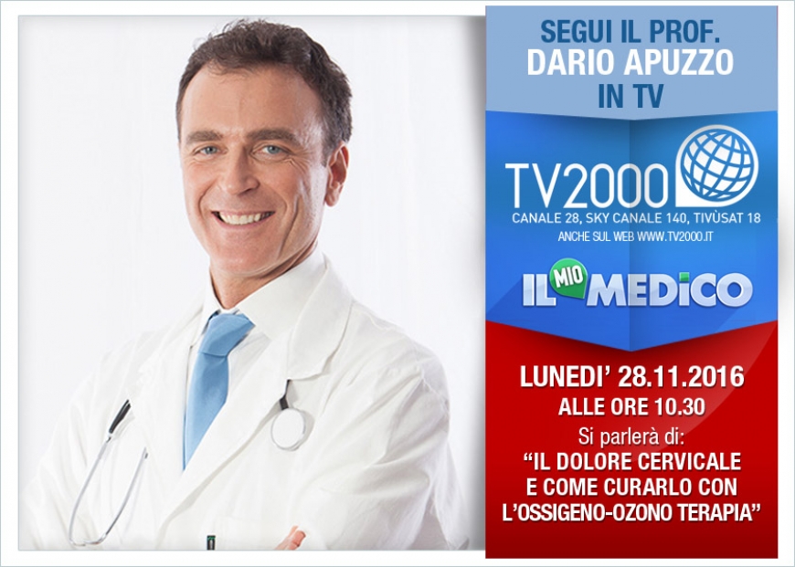 Lunedì 28 novembre dalle ore 10.30 appuntamento in tv con il Prof. Apuzzo su Tv2000!