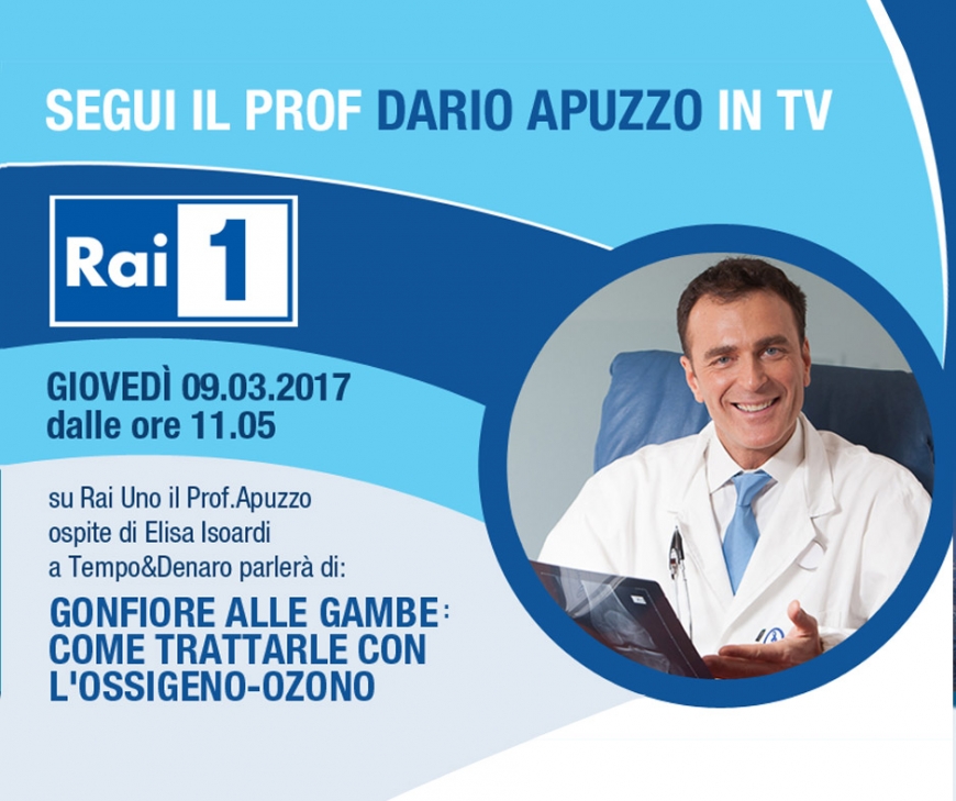 Domani alle 11.05 il Professore Apuzzo su Rai1 a Il Tempo e Denaro