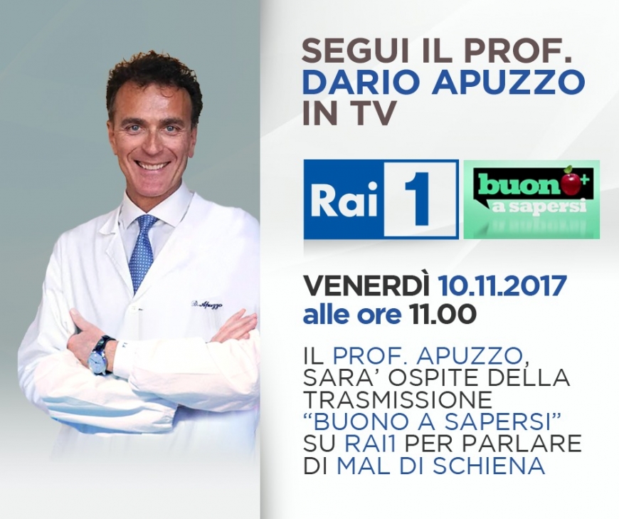 Non perdete il Professore Apuzzo a Buono a Sapersi