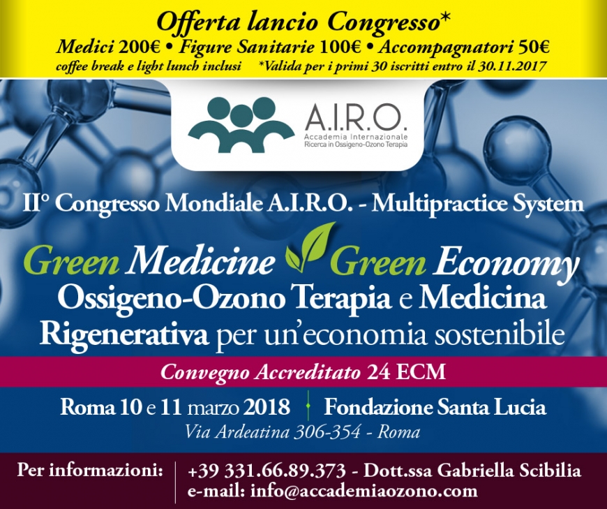 II° Congresso Mondiale A.I.R.O.: Offerta lancio