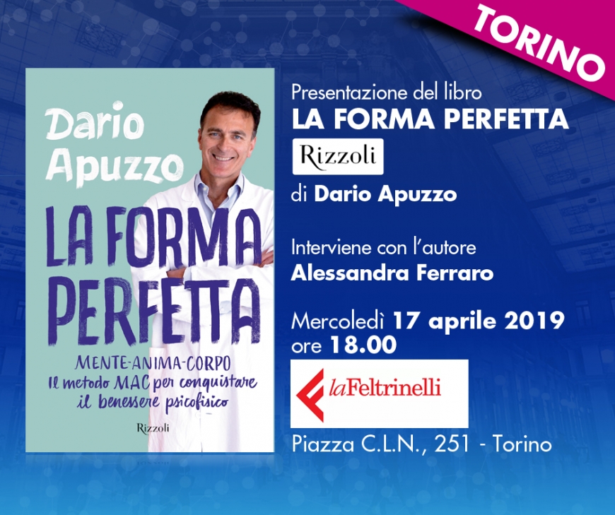 Presentazione a TORINO del libro LA FORMA PERFETTA di Dario Apuzzo