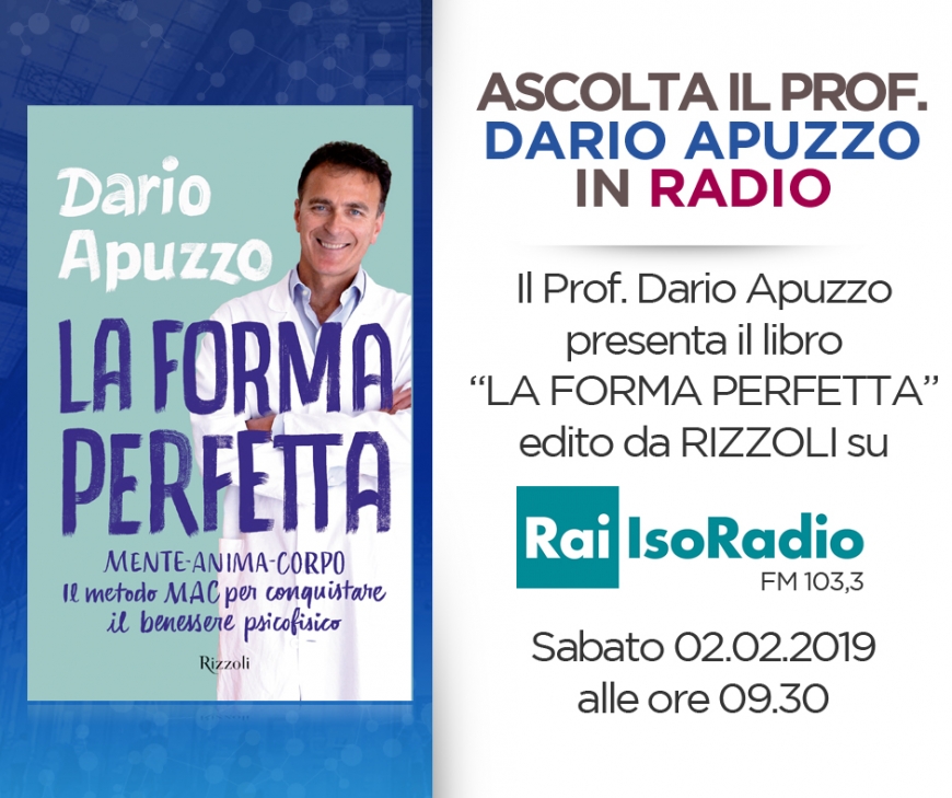 Presentazione del libro “LA FORMA PERFETTA” edito da RIZZOLI su Isoradio