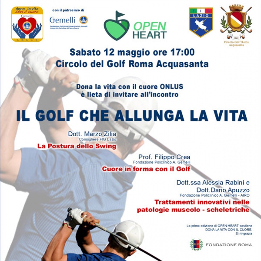 Il Golf che allunga la vita - Sabato 12 maggio 2018